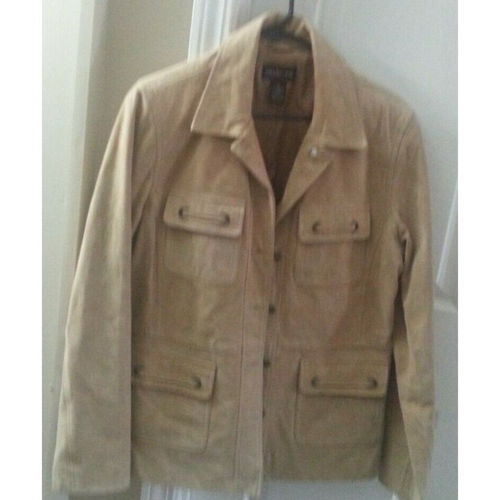Style & Co Women's 100% Leather Lining Jacket Size